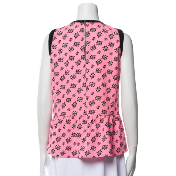 Sandro   Hot Pink Sleeveless  Pemplum Top - Picture 11 of 11